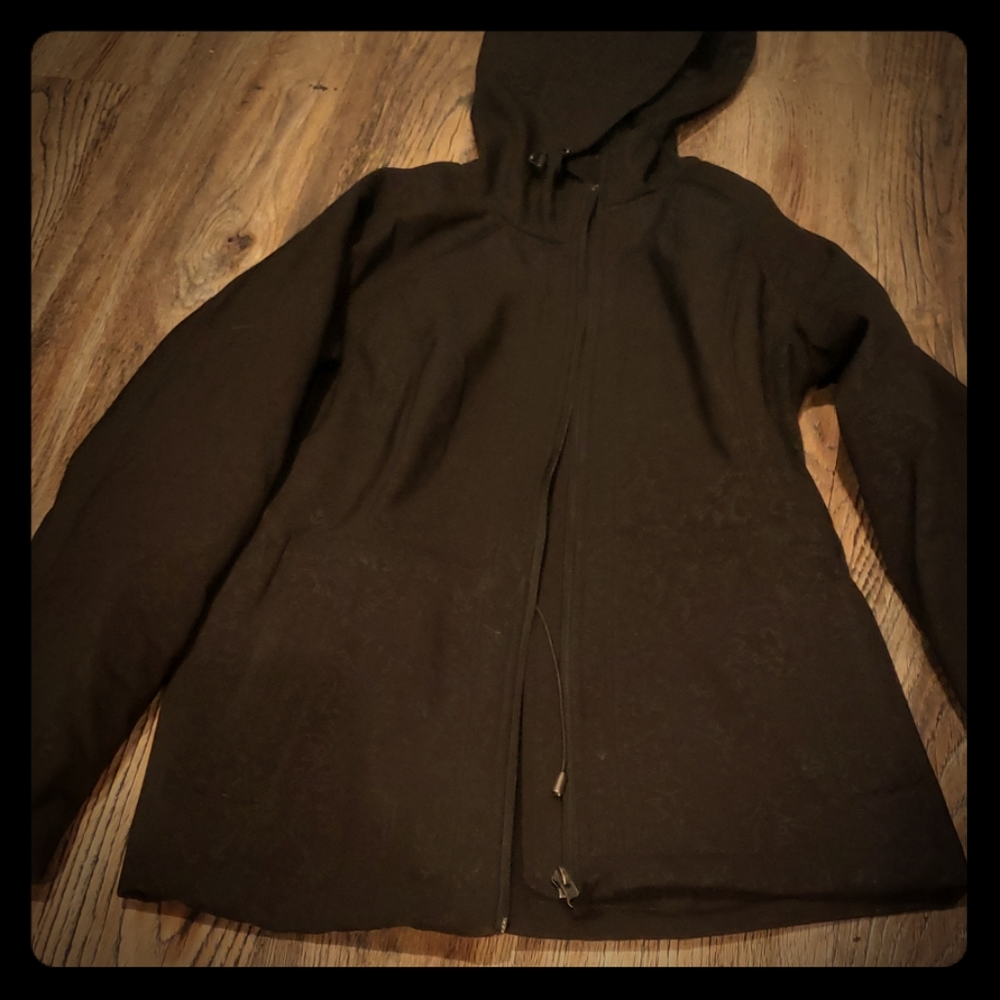 Van heusen zip up rain jacket with hood